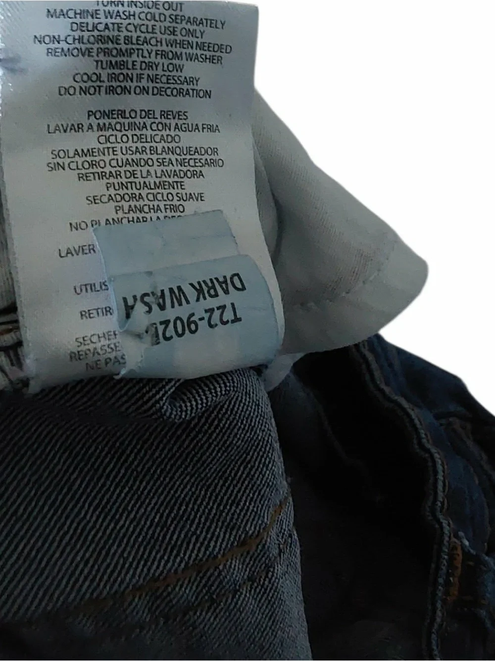 TRUE INDIGO GIRLS BLUE JEANS BUTTON ZIP POCKETS SIZE 12